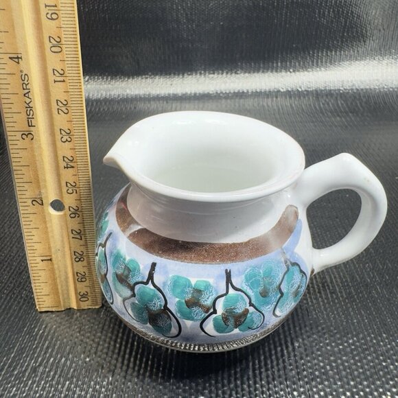 Hand Made Signed RSA Pottery Rifa Vietri Small Pitcher Creamer Hand Crafted VTG - Picture 3 of 11